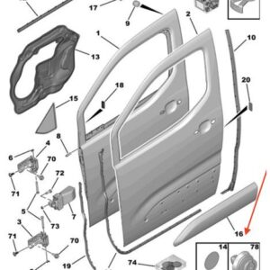 Citroen Berlingo 2018-2022 Front Door Protector