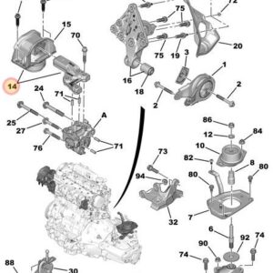 Citroen DS5 2011-2022 Engine Mounting Bracket