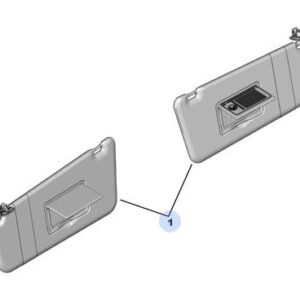 Citroen Berlingo 2012-2015 Sun Visor Set