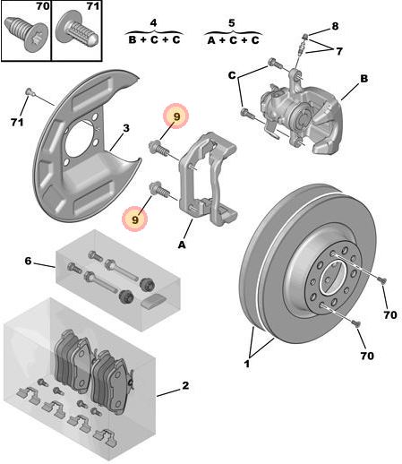 Citroen Dispatch 2012-2015 Rear Brake Calliper Fixing Screw (1)