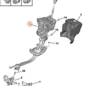 Citroen Berlingo 2018-2022 Gear Control Lever