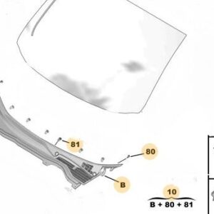 Citroen Nemo 2008-2015 Windscreen Scuttle Panel (Outer)