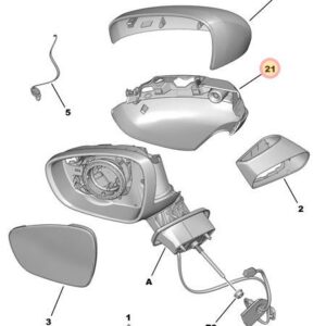 Citroen DS3 2010-2019 Mirror Base