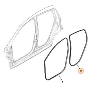 Citroen C1 2009 2012 Rear Door Entry Seal
