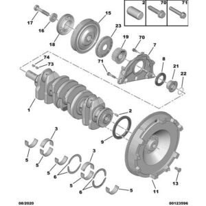 Citroen Relay 2006-2019 Diesel Main Bearing Half Shell