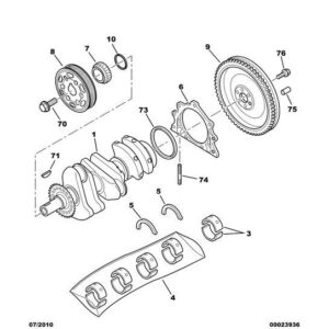 Citroen C1 2005-2009 Petrol Set Of 8 Bearing Half Shells