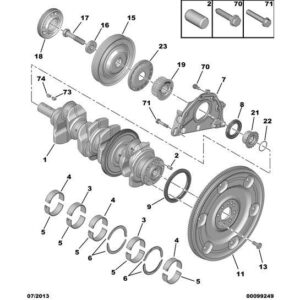 Citroen Relay 2006-2019 Diesel Crankshaft Thrust Bearing