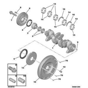 Citroen DS3 2010-2022 Petrol Crankshaft Half-Flange