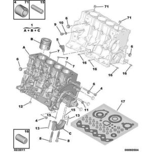 Citroen C4 2008-2010 Diesel Crankshaft Bearing Seal