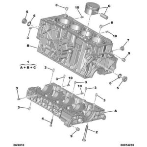 Citroen C8 2002-2008 Petrol Engine Bearing Cap Screw