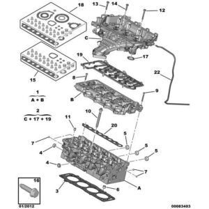 Citroen DS5 2011-2021 Petrol Engine Gasket Kit