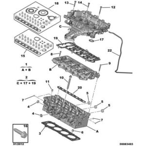 Citroen Dispatch 2016-2020 Diesel Valve Grinding Gasket Kit