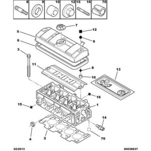 Citroen Saxo 1996-2004 Cylinder Head Bolt
