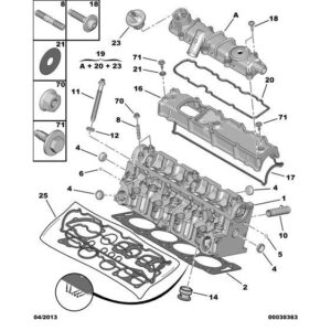 Citroen Berlingo 2008-2012 Diesel Cylinder-Head Cover