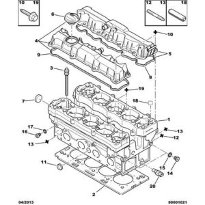 Citroen Berlingo 2006-2008 Petrol Cylinder-Head Cover