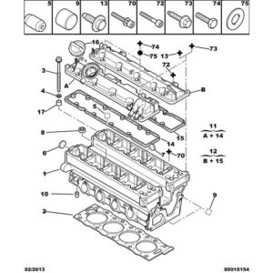Citroen Xsara 2000-2004 Petrol Gasket Rocker Cover