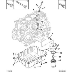 Citroen C-Crosser 2007-2012 Petrol Engine Draining Plug Gasket