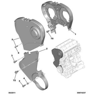 Citroen C8 2002-2008 Petrol Timing Cover
