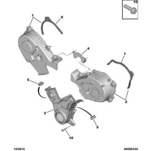Citroen C6 2005-2012 Diesel Timing Gear Housing Gasket