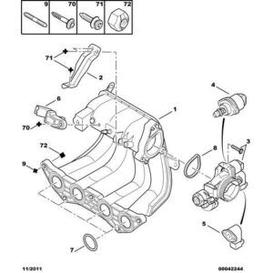 Citroen C3 2002-2005 Petrol Air Distributor Seal