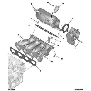 Citroen C2 2003-2007 Petrol Air Distributor Seal