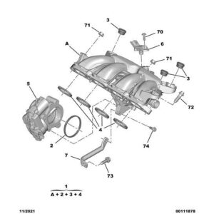 Citroen DS5 2011-2021 Petrol Intake Valve Seal Piece