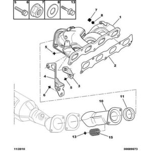 Citroen C-Crosser 2007-2012 Petrol Exhaust Manifold Gasket