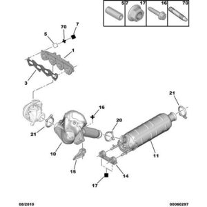 Citroen C-Crosser 2007-2012 Diesel Exhaust Manifold Gasket