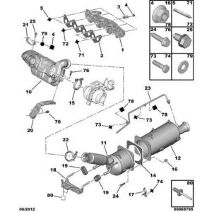 Citroen C8 2002-2008 Diesel Cylinder Head Cover Stud