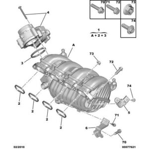 Citroen C4 2010-2013 Petrol Intake Air Distributor
