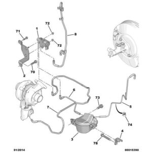 Citroen C5 2004-2008 Diesel Vacuum Union