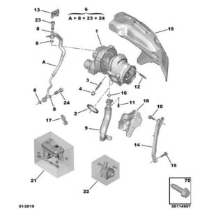 Citroen C5 Air Cross 2018-2021 Petrol Turbo Support Stud
