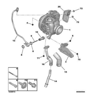Citroen C-Crosser 2007-2012 Diesel Turbo Lubrctn Return End Piece