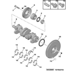 Citroen C4 2008-2010 Petrol Engine Crankshaft