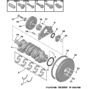 Citroen Berlingo 2008-2012 Diesel Engine Timing Pinion