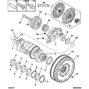 Citroen C8 2002-2008 Diesel Engine Timing Pinion