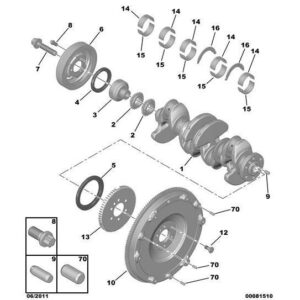 Citroen C4 2010-2013 Petrol Engine Timing Pinion