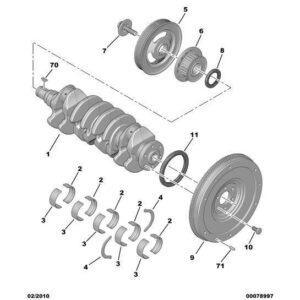 Citroen C3 Air Cross 2017-2021 Diesel Single Damping Pulley