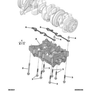 Citroen C5 Air Cross 2018-2021 Diesel Engine Crankshaft Spacer