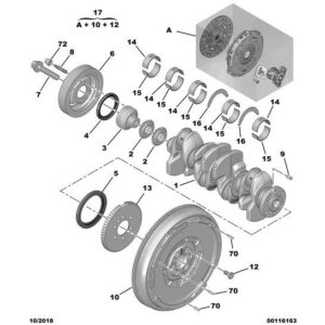 Citroen DS5 2011-2021 Petrol Clutch Dual Flywheel