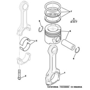 Citroen C-Crosser 2007-2012 Diesel Set Of 4 Engine Connecting Rods