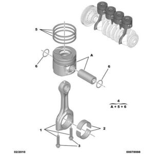 Citroen C3 2009-2013 Petrol Set Of 4 Engine Connectng Rods