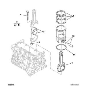 Citroen Xsara 2000-2004 Petrol Set 8 1/2 Connecting Bearing