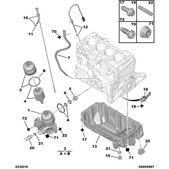 Citroen Berlingo 2006-2008 Petrol Piston Oil Jet | 0609 06 ...