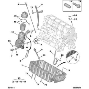 Citroen C-Crosser 2007-2012 Diesel Piston Oil Jet Screw