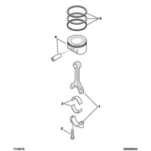 Citroen C-Crosser 2007-2012 Petrol Set Of 3 Piston Ring