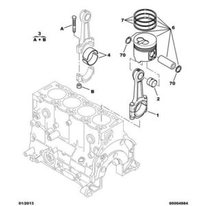 Citroen Berlingo 2008-2012 Diesel Set Of 3 Piston Ring