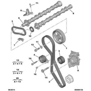 Citroen C5 2008-2021 Diesel Engine Camshaft