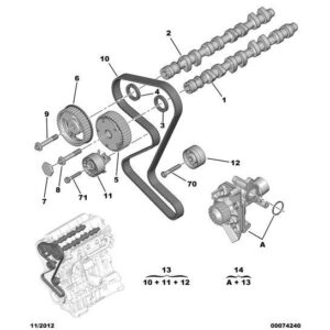 Citroen C8 2002-2008 Petrol Engine Camshaft Gear