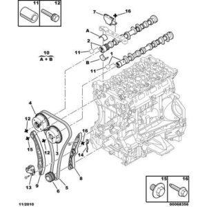 Citroen C-Crosser 2007-2012 Petrol Engine Camshaft Gear